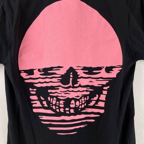 Chomp T-Shirt Size Small Black Pink Sunset Undead Skull - Picture 5 of 6